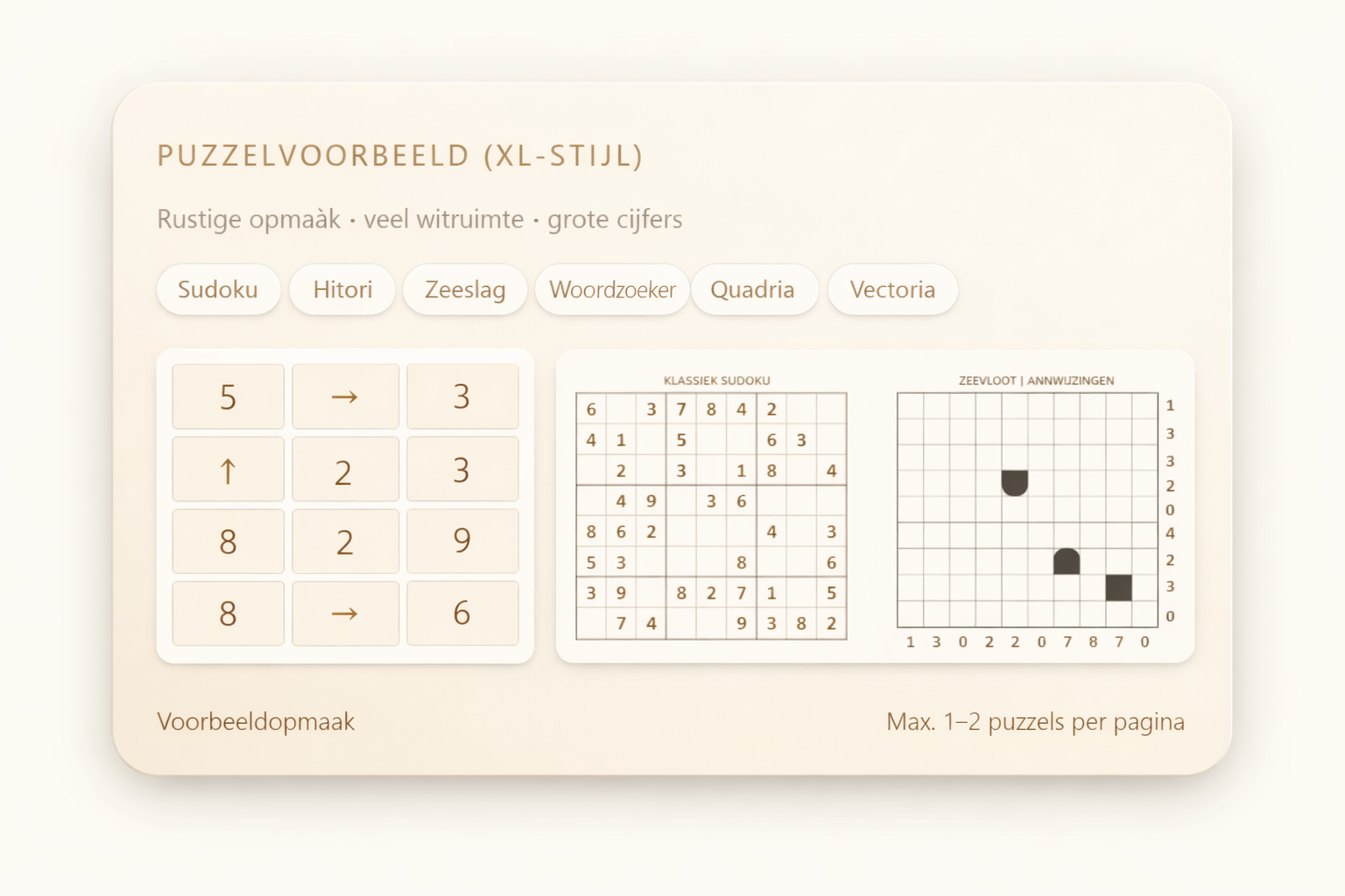 voorbeeld puzzels